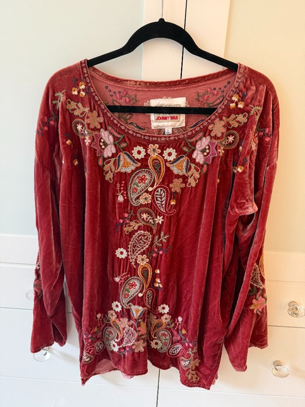 Johnny Was Velvet Tunic